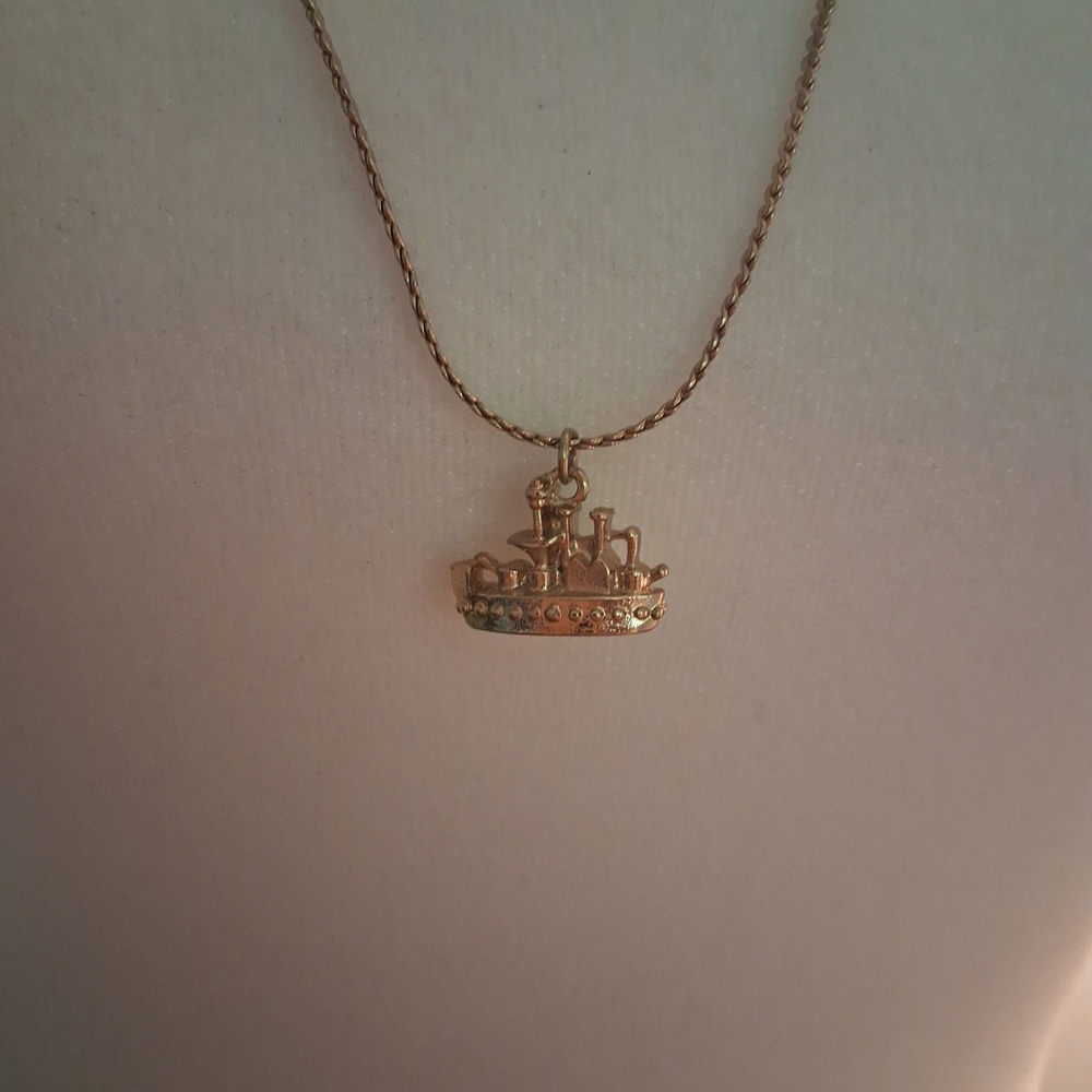 Kate Spade New York Nautical Cruise Ship Necklace Gold Tone 28"